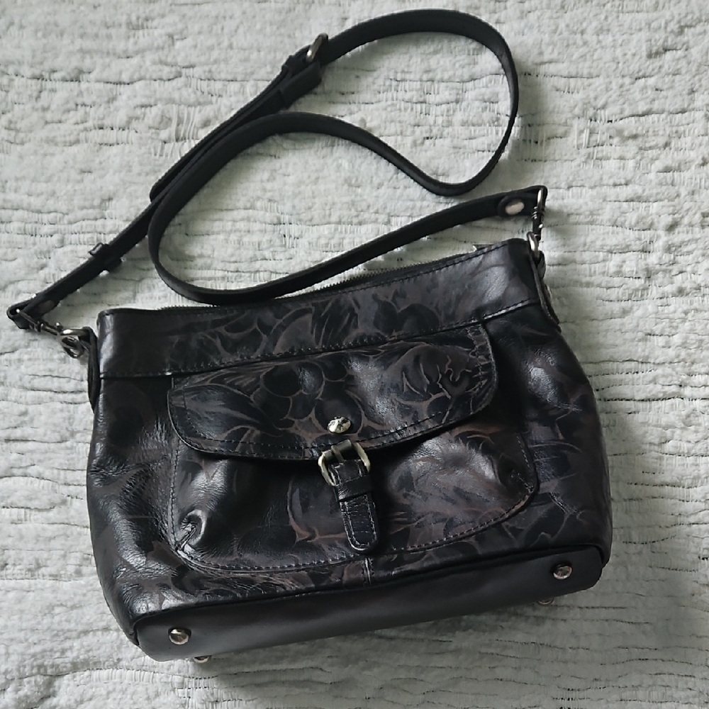 Patricia Nash Black Floral Women's Bag